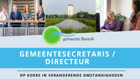 Gemeentesecretaris / directeur voor gemeente Bunnik gezocht